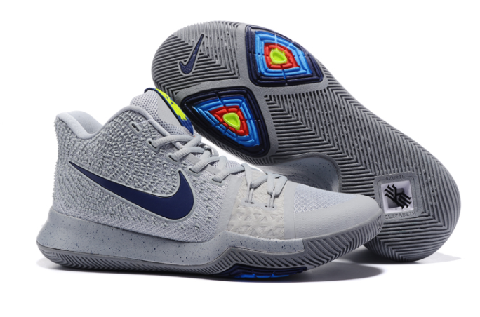 Nike Kyrie 3 Cool Grey Anthracite-Polarized Blue Shoes